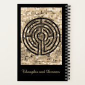 LABYRINTH V 5.5x8.5 SpiralNotebook Notizblock (Rückseite)