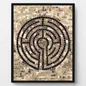 LABYRINTH V 8x10 Plaque mit Easel - Schwarz Fotoplatte (Vorderseite)