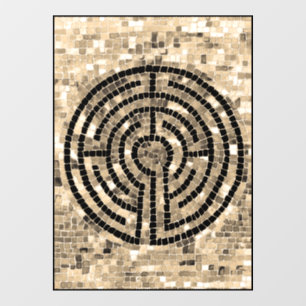LABYRINTH V 8x11 Fensterheber Fensteraufkleber