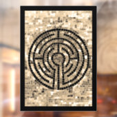LABYRINTH V 8x11 Window Cling - Schwarz Fensteraufkleber (Blatt 2)