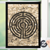 LABYRINTH V 8x11 Window Cling - Schwarz Fensteraufkleber (Zuhause)