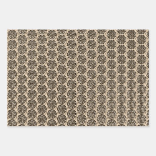 LABYRINTH V Flachpapier Geschenkpapier Set (Vorderseite 3)