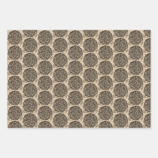 LABYRINTH V Flachpapier Geschenkpapier Set (Vorderseite 2)