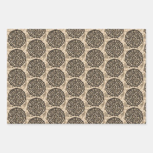 LABYRINTH V Flachpapier Geschenkpapier Set (Vorderseite)