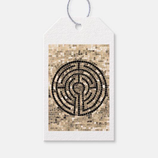 LABYRINTH V Geschenkanhänger - Weiß (Vorderseite)