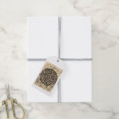LABYRINTH V Geschenkanhänger - Weiß (Mit Garn)