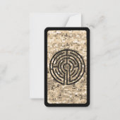 LABYRINTH V Lesezeichen - 3.5x2 Karte / Schwarz (Vorderseite)
