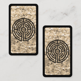 LABYRINTH V Lesezeichen - 3.5x2 Karte / Schwarz
