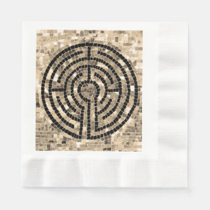 LABYRINTH V Lunch Serviette mit geprägtem Muster -