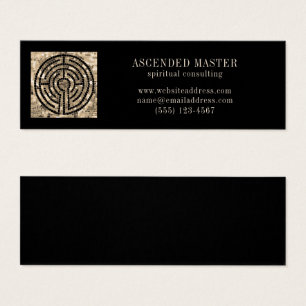 LABYRINTH V Mini Business Card - Schwarz