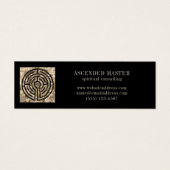 LABYRINTH V Mini Business Card - Schwarz (Vorderseite)