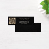 LABYRINTH V Mini Business Card - Schwarz (Schreibtisch)