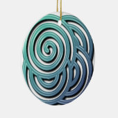 Labyrinth-Verzierung Keramik Ornament (Rechts)