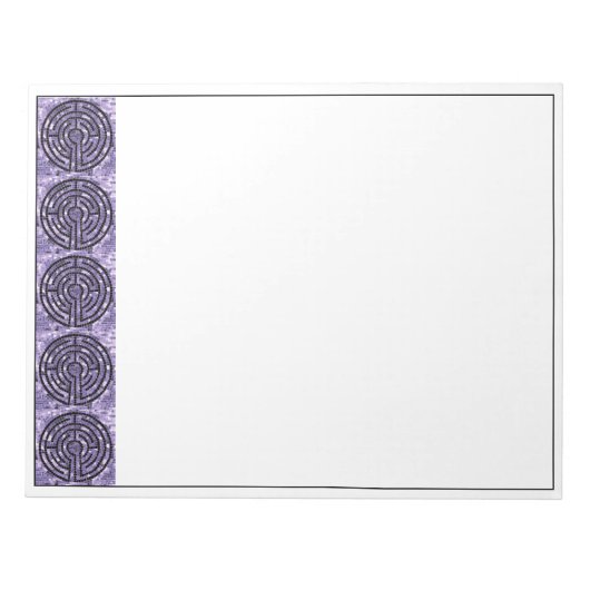 LABYRINTH VI 11x8.5 Notepad Notizblock (Vorderseite)