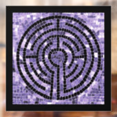 LABYRINTH VI 12x12 Window Cling - Schwarz Fensteraufkleber (Blatt 2)