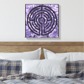 LABYRINTH VI 12x12 Wrapped Canvas (.75" Deep) Leinwanddruck (Insitu (Schlafzimmer))
