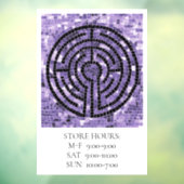 LABYRINTH VI 12x18 Window Cling +Text Fensteraufkleber (Blatt 3)