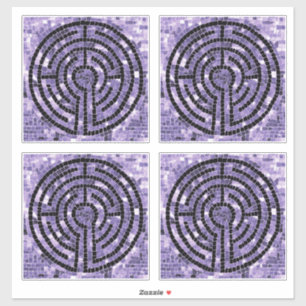 LABYRINTH VI 14"x14" Vinyl Aufkleber (4 Klein)