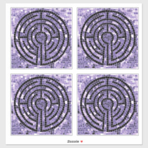 LABYRINTH VI 14"x14" Vinyl Sticker (4 Small)