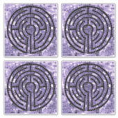 LABYRINTH VI 14"x14" Vinyl Sticker (4 Small) (Vorderseite)