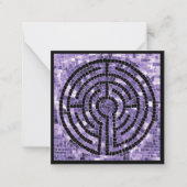 LABYRINTH VI 2,5" Square Flat Card/Black Mitteilungskarte (Vorderseite)