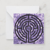 LABYRINTH VI 2,5" Square Flat Card Mitteilungskarte (Vorderseite)