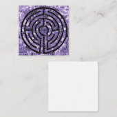 LABYRINTH VI 2,5" Square Flat Card Mitteilungskarte (Vorne/Hinten)