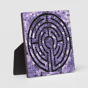 LABYRINTH VI 5,25" Square Plaque mit Easel Fotoplatte