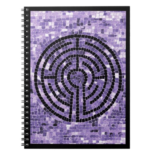 LABYRINTH VI 6.5x8.75 Spiral-Notebook Notizblock (Vorderseite)