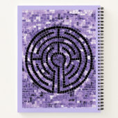 LABYRINTH VI 8.5x11 Notebook + Text-Amethyst Notizblock (Rückseite)
