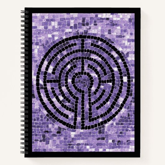 LABYRINTH VI 8.5x11 Spiral-Notebook Notizblock (Vorderseite)