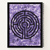 LABYRINTH VI 8.5x11 Spiral-Notebook Notizblock (Rückseite)