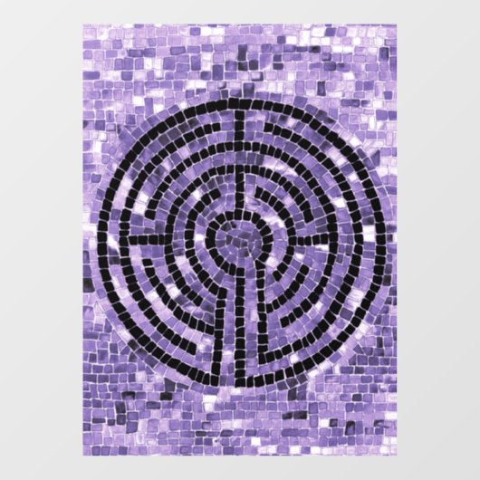 LABYRINTH VI 8x11-Window-Cling Fensteraufkleber (Blatt)