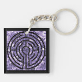 LABYRINTH VI Acrylic Square Schlüsselanhänger (Rückseite)