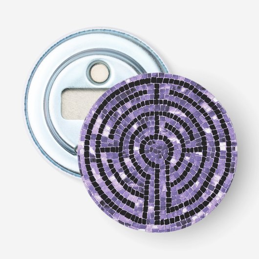 LABYRINTH VI Button Flaschenöffner (Vorderseite)