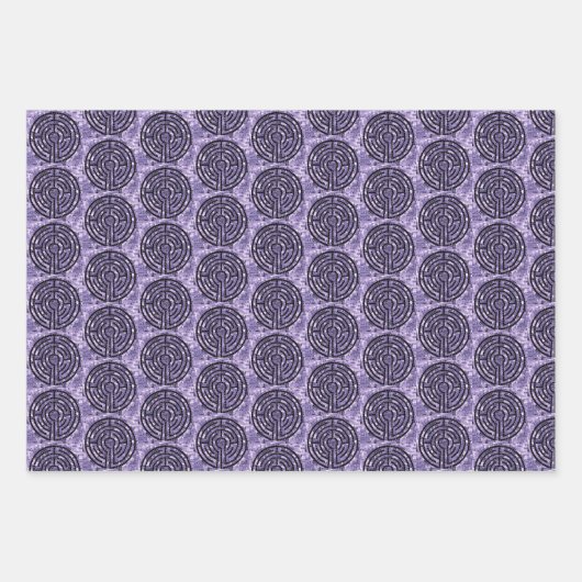 LABYRINTH VI Flachpapier Geschenkpapier Set (Vorderseite 2)