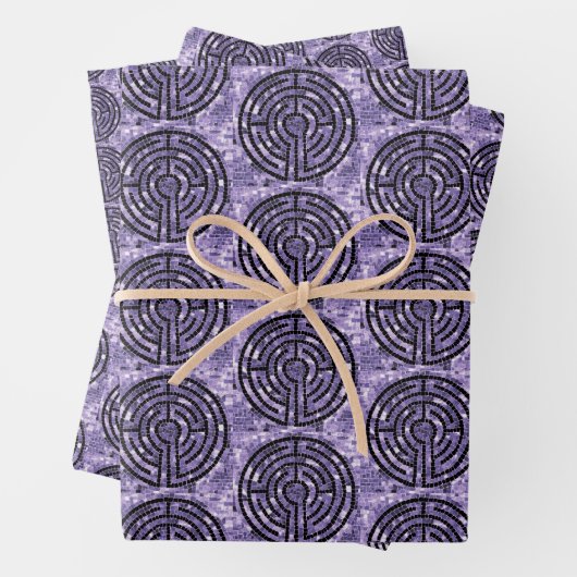 LABYRINTH VI Flachpapier Geschenkpapier Set (Beispiel)
