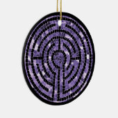 LABYRINTH VI Keramik Circle Ornament (Rechts)