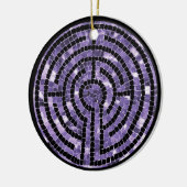 LABYRINTH VI Keramik Circle Ornament (Links)
