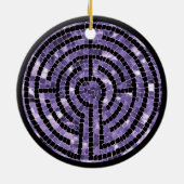 LABYRINTH VI Keramik Circle Ornament (Hinten)