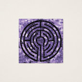 LABYRINTH VI Square Business Card - Traube (Vorderseite)