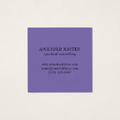 LABYRINTH VI Square Business Card - Traube (Rückseite)