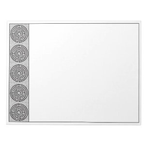 LABYRINTH VII 11x8.5 Notepad Notizblock