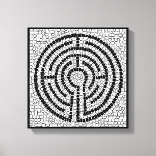 LABYRINTH VII 12x12 Wrapped Canvas (1,5" Deep) Leinwanddruck