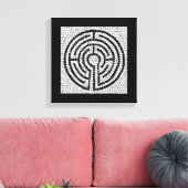 LABYRINTH VII 12x12 Wrapped Canvas (2,5" Deep) Leinwanddruck (Insitu (Wohnzimmer))