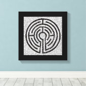 LABYRINTH VII 12x12 Wrapped Canvas (2,5" Deep) Leinwanddruck (Insitu (Holzboden))
