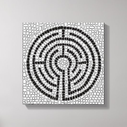 LABYRINTH VII 12x12 Wrapped Canvas (.75" Deep) Leinwanddruck (Vorderseite)