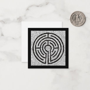 LABYRINTH VII 2,5" quadratische flache Karte / Sch