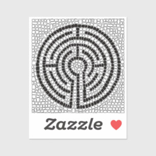 LABYRINTH VII 2x2 Vinyl Sticker