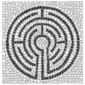 LABYRINTH VII 2x2 Vinyl Sticker (Vorderseite)